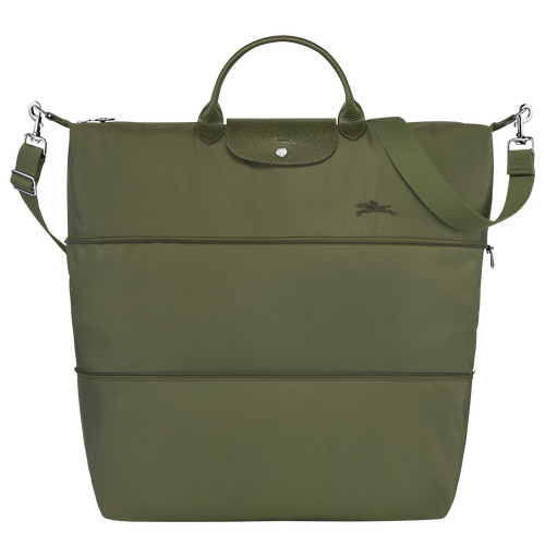 Green Men's Longchamp Le Pliage Green Canvas, Recycled canvas Travel Bags | 9061327-JH