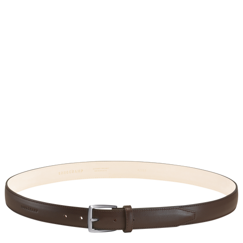 Brown Men's Longchamp Végétal Leather Belts | 2915837-NE
