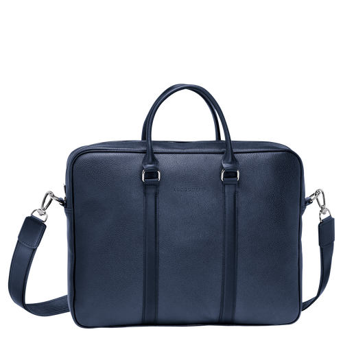 Blue Women's Longchamp Le Foulonné S Leather Briefcase | 4067328-WZ
