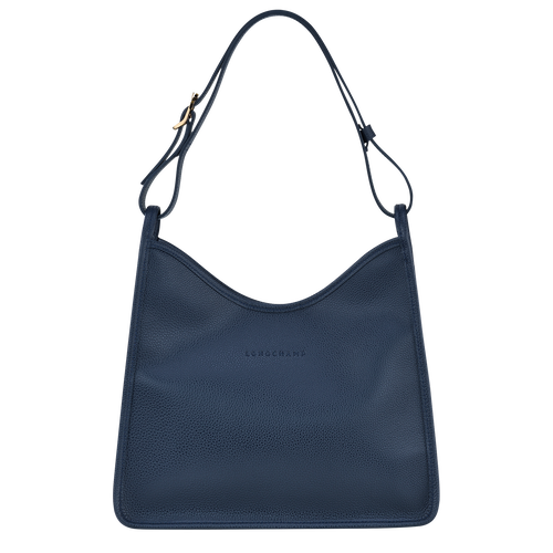 Blue Women's Longchamp Le Foulonné Leather Shoulder Bags | 6053872-UV