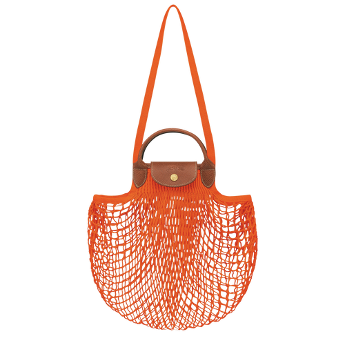 Orange Women's Longchamp Le Pliage filet Canvas Shoulder Bags | 9287164-KD