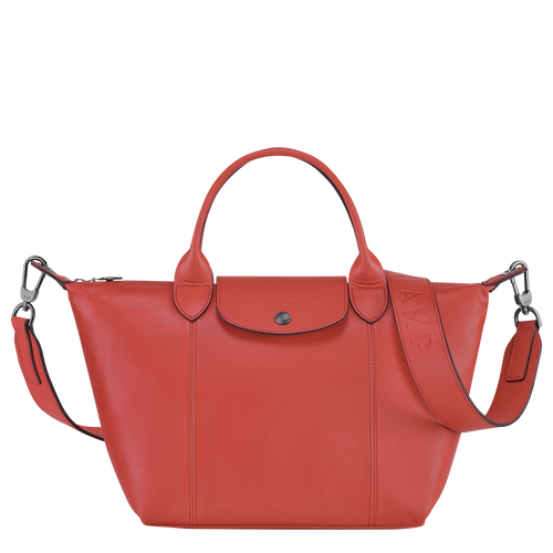 Orange Women's Longchamp Le Pliage Cuir S Leather Top-handle Bags | 4689750-CB