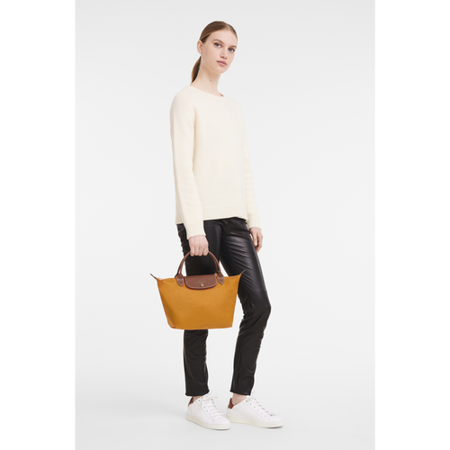 Orange Women's Longchamp Le Pliage Original S Canvas, Recycled canvas Top-handle Bags | 9183256-GK