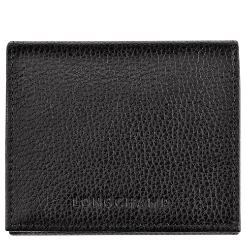 Black Women's Longchamp Le Foulonné Leather Coin Purses | 9284613-QX