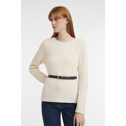 Black Women's Longchamp Le Foulonné Leather Belts | 3659724-KZ