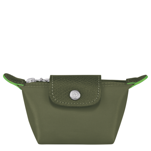Green Women's Longchamp Le Pliage Green Canvas, Recycled canvas Coin Purses | 5836701-DF
