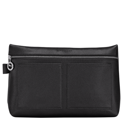 Black Women's Longchamp Le Foulonné Leather Toiletry Bags | 1506374-AQ