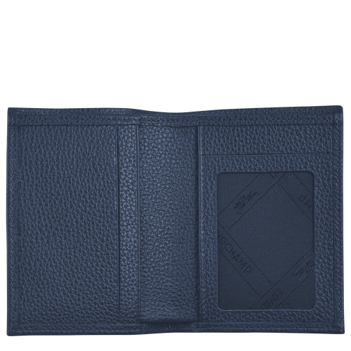 Blue Men's Longchamp Le Foulonné Leather Cardholders | 4780153-HV