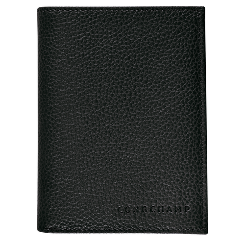 Black Women's Longchamp Le Foulonné Leather Wallets | 4106375-UB - Exclusive Outlet Sale