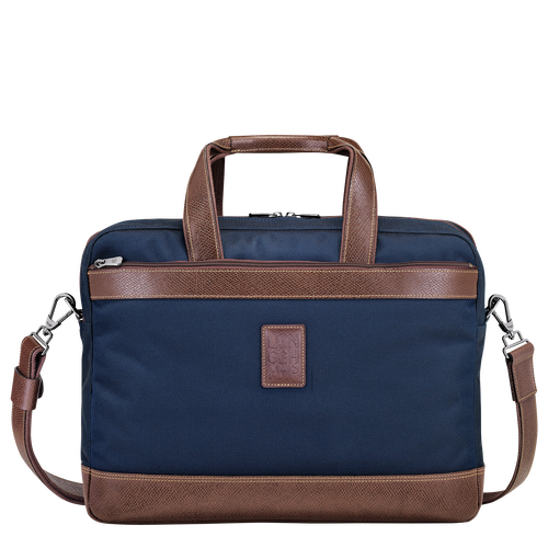 Blue Men's Longchamp Boxford L Canvas Briefcase | 3546892-YB