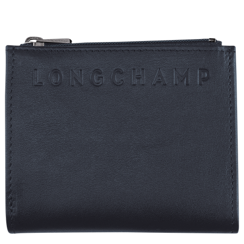 Blue Women's Longchamp 3D Leather Compact Wallets | 9853260-PT