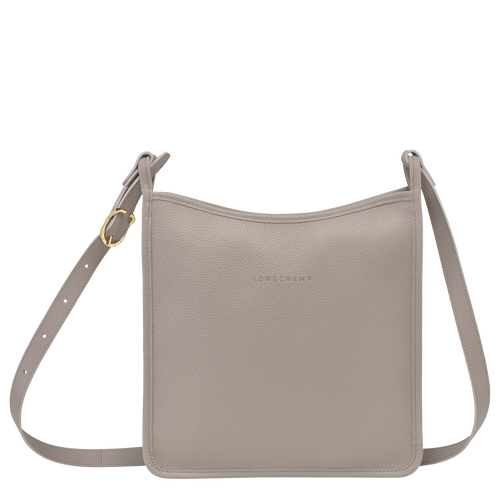 Grey Women's Longchamp Le Foulonné L Leather Crossbody Bags | 7324156-VP