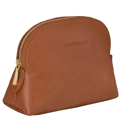 Brown Women's Longchamp Le Foulonné Leather Pouches | 7209168-EL