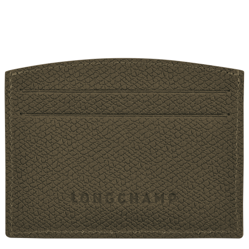 Green Women's Longchamp Roseau Leather Cardholders | 2374081-KT