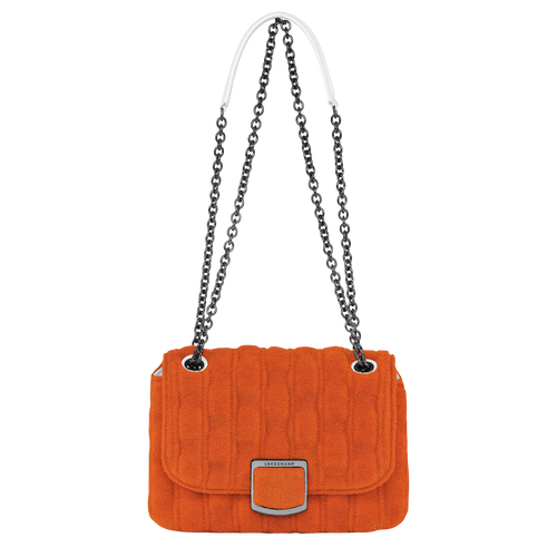 Orange Women's Longchamp Brioche Eponge S Canvas Crossbody Bags | 5236401-XR