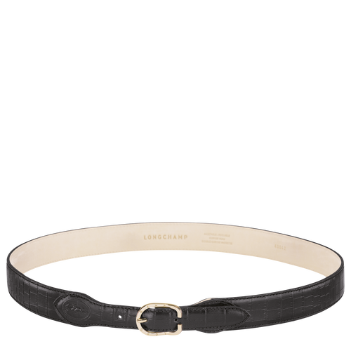 Black Women's Longchamp 1980 Leather Belts | 2741680-SJ