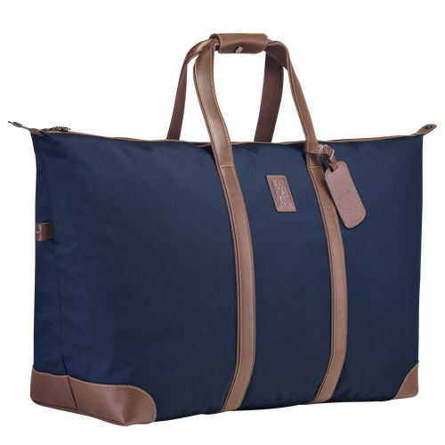 Blue Women's Longchamp Boxford Canvas Travel Bags | 3786054-ZU