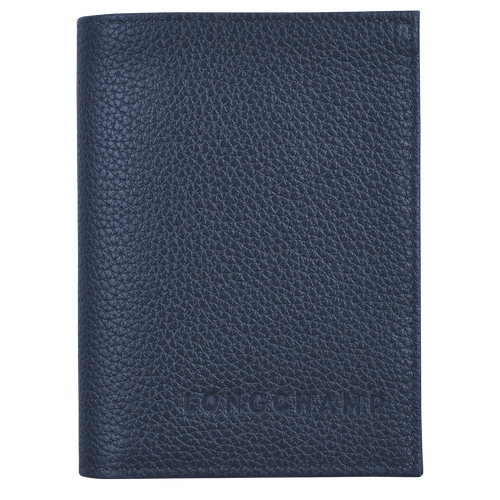 Blue Men's Longchamp Le Foulonné Leather Cardholders | 4780153-HV