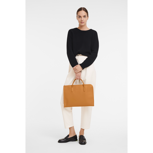 Blue Women's Longchamp Le Foulonné S Leather Briefcase | 3574081-TR