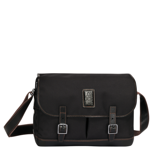 Black Men's Longchamp Boxford Canvas Crossbody Bags | 0432786-ZP