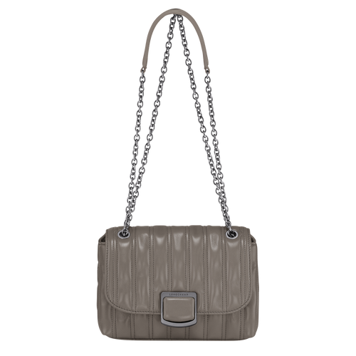 Grey Women's Longchamp Brioche S Leather Crossbody Bags | 0231458-PJ