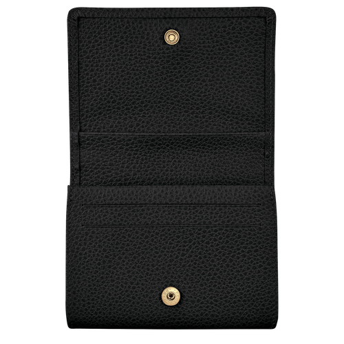 Black Women's Longchamp Le Foulonné Leather Coin Purses | 4508967-PF