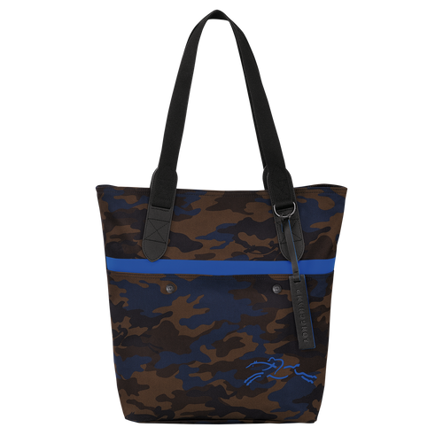 Blue Women's Longchamp Gabin Canvas Top-handle Bags | 3729014-FT
