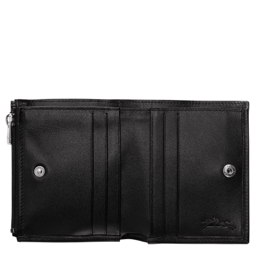Black Women's Longchamp Baxi Leather Wallets | 2716398-XI - Exclusive Outlet Sale