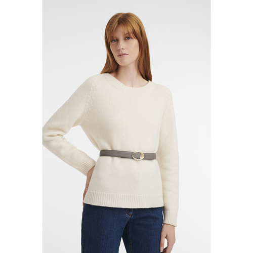 Beige Women's Longchamp Mailbox Leather Belts | 6108275-QW