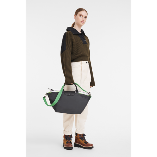 Grey Men's Longchamp Le Pliage Collection M Canvas Handbag | 6240953-EY