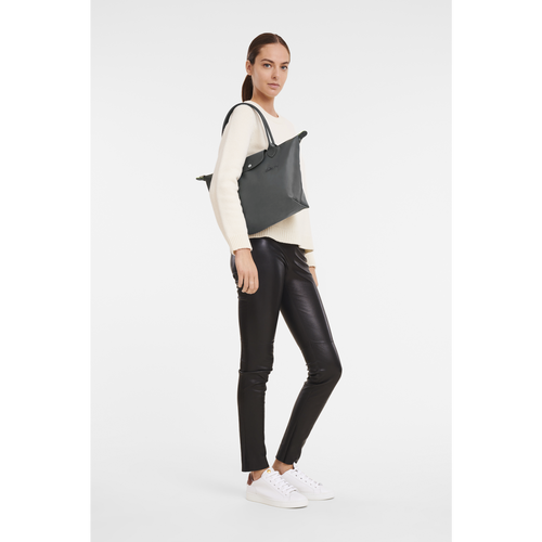 Grey Women's Longchamp Le Pliage Green S Canvas, Recycled canvas Shoulder Bags | 8194365-HL