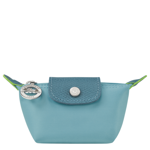 Blue Women's Longchamp Le Pliage Green Canvas, Recycled canvas Coin Purses | 8672439-UC