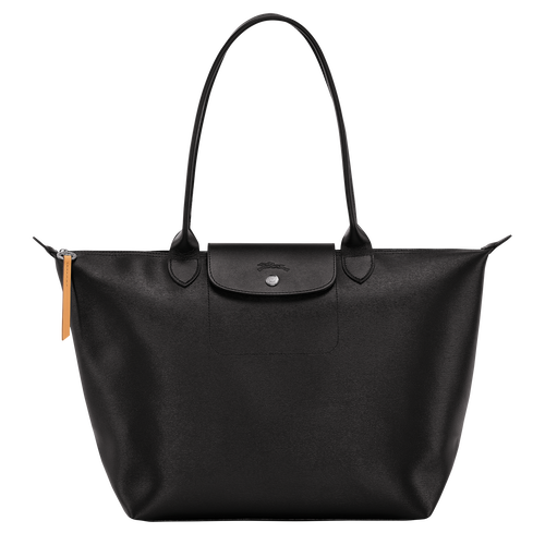Black Women's Longchamp Le Pliage City L Canvas Shoulder Bags | 1028593-VJ