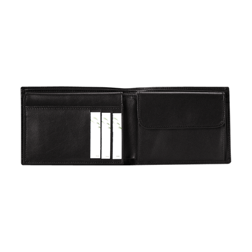 Black Men's Longchamp Baxi Leather Wallets | 2130864-UY