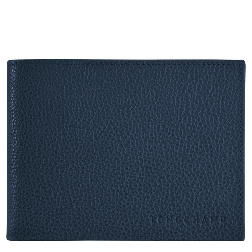 Blue Women's Longchamp Le Foulonné Leather Wallets | 5891763-LJ - Exclusive Outlet Sale
