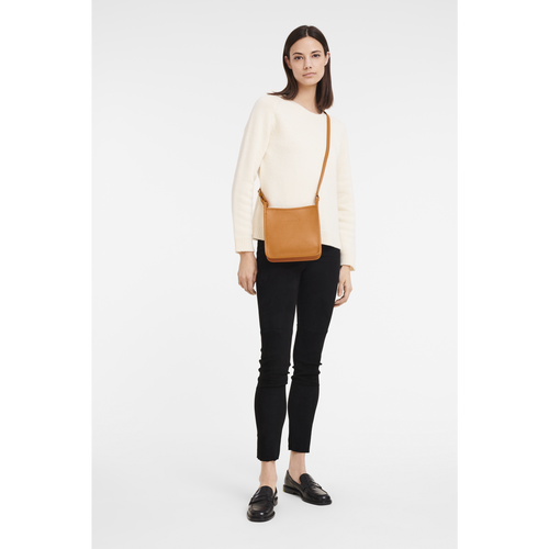 Orange Women's Longchamp Le Foulonné S Leather Crossbody Bags | 1564307-PM