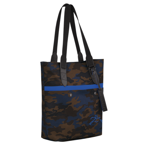 Blue Women's Longchamp Gabin Canvas Top-handle Bags | 3729014-FT