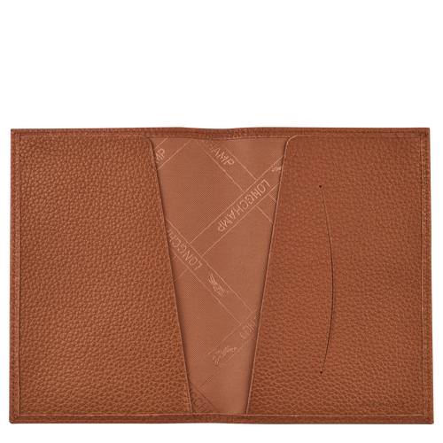 Brown Women's Longchamp Passport cover Le Foulonné Leather Pouches | 9573416-US