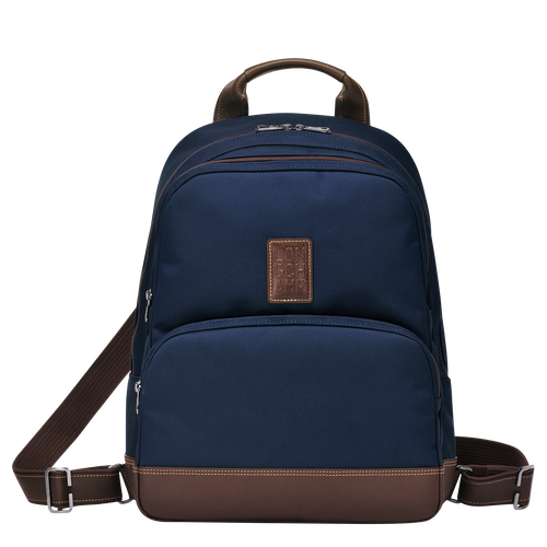 Blue Men's Longchamp Boxford Canvas Backpacks | 1347809-IB