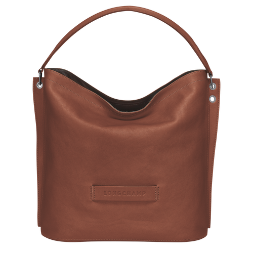 Brown Women's Longchamp 3D Leather Shoulder Bags | 4602978-XV