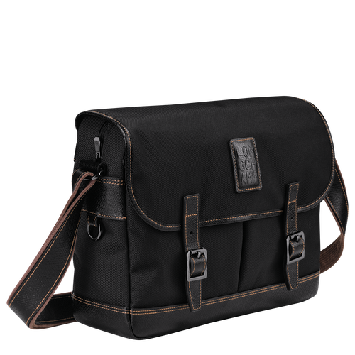 Black Men's Longchamp Boxford Canvas Crossbody Bags | 0432786-ZP