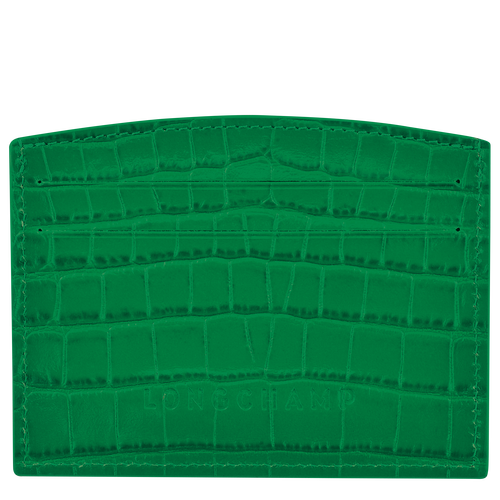 Green Women's Longchamp Roseau Leather Cardholders | 0385179-CI