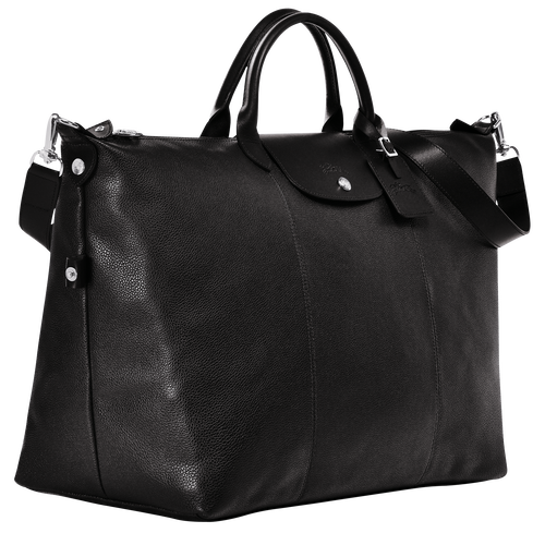 Black Men's Longchamp Le Foulonné XL Leather Travel Bags | 4823076-GO