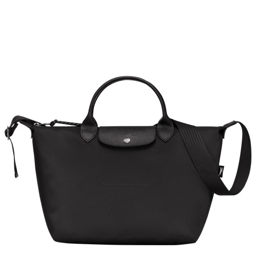 Black Women's Longchamp Le Pliage Energy M Canvas, Recycled canvas Top-handle Bags | 1347259-EL