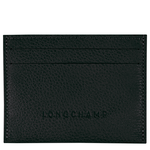 Black Women's Longchamp Le Foulonné Leather Cardholders | 8376942-LC