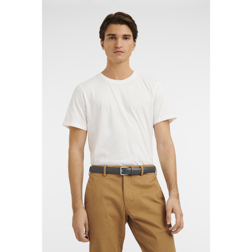 Grey Men's Longchamp Végétal Leather Belts | 1540968-ZC