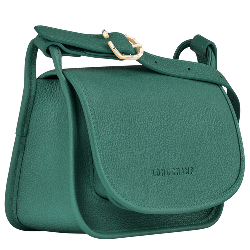 Green Women's Longchamp Le Foulonné S Leather Crossbody Bags | 9378604-RT