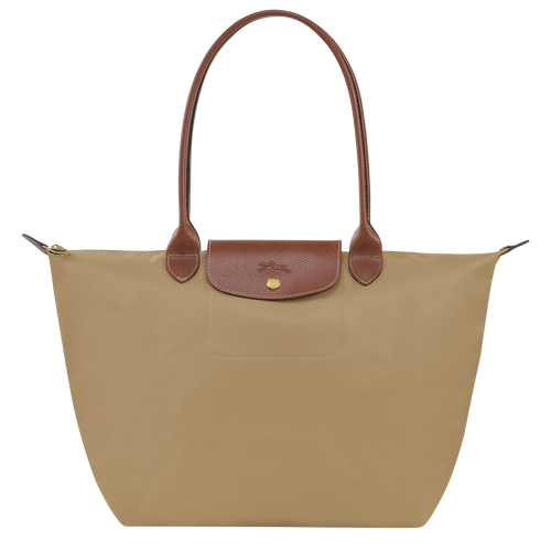 Beige Women's Longchamp Le Pliage Original L Canvas, Recycled canvas Shoulder Bags | 7269103-XZ