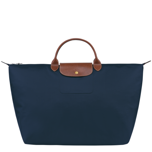 Blue Men's Longchamp Le Pliage Original L Canvas, Recycled canvas Travel Bags | 4089275-OK