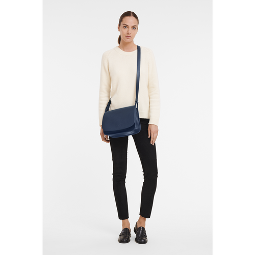 Orange Women's Longchamp Le Foulonné L Leather Crossbody Bags | 9637415-JO